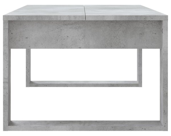 Betonszürke szerelt fa dohányzóasztal 102x50x35 cm