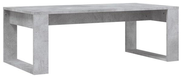 Betonszürke szerelt fa dohányzóasztal 102x50x35 cm