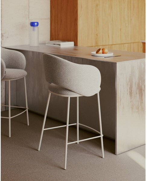 Krémszínű bárszék (ülésmagasság 65 cm) Maina – Kave Home