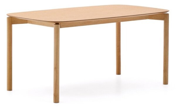 Étkezőasztal kőrisfa dekorral 90x160 cm Indara – Kave Home