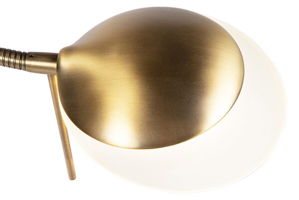 Modern állólámpa bronz, LED-del és dimmerrel - Lexus