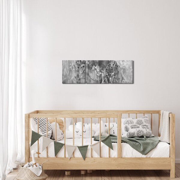 Kép - Wild Meadow (órával) (90x30 cm)