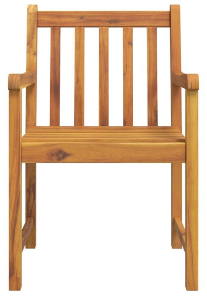 VidaXL 6 db tömör akácfa kerti szék 56 x 55,5 x 90 cm