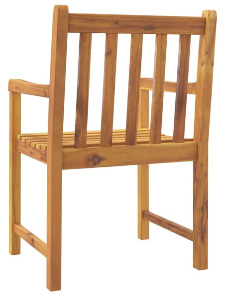VidaXL 6 db tömör akácfa kerti szék 56 x 55,5 x 90 cm
