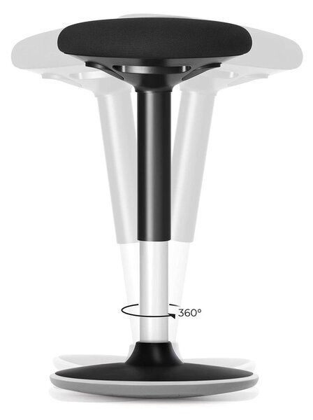 SONGMICS Ergonomikus Állítható Magasságú Billenő Szék Fekete