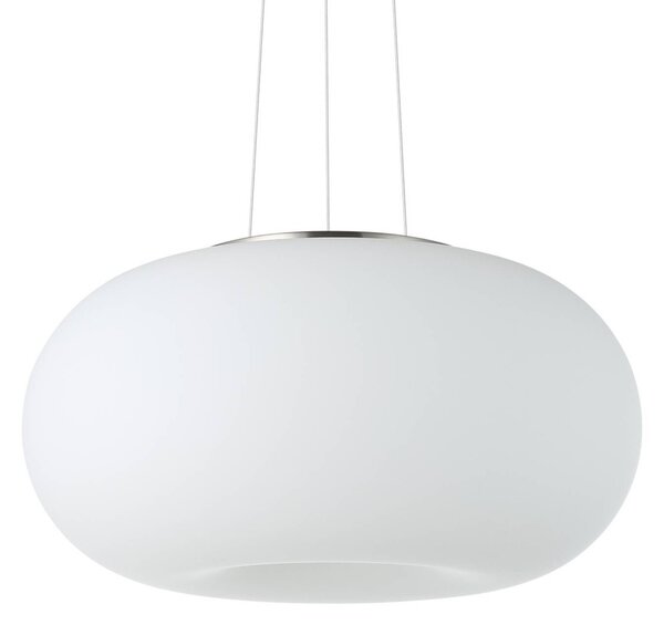 EGLO Optica modern függő lámpa, 35 cm, dimmelhető, Fehér / opál, Nappali / Étkező, Üveg, Modern