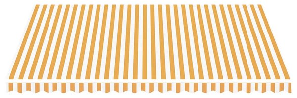 Sárga és fehér csere napellenző ponyva 4,5 x 3,5 m