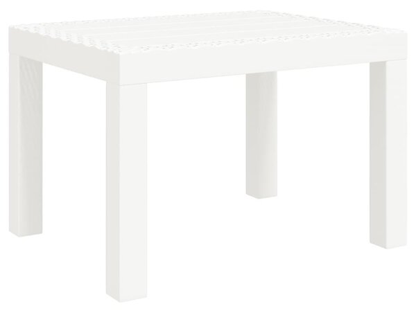 Fehér PP kerti asztal 59 x 47 x 40 cm