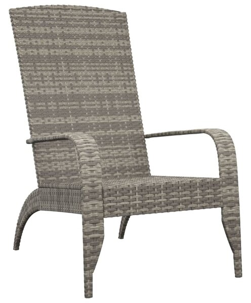 Szürke polyrattan Adirondack kerti szék