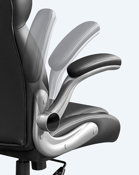 SONGMICS Racing Gamer Szék Fekete Ergonomikus Irodai Szék