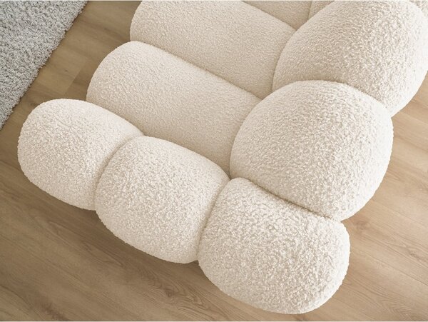 Bézs buklé kanapé 232 cm Hippolyte – Bobochic Paris