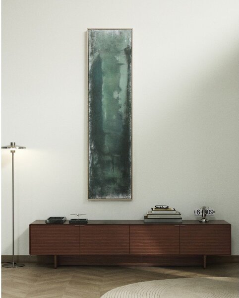 Sötétbarna TV-állvány diófa dekorral 200x46x40 cm Norlen – Kave Home