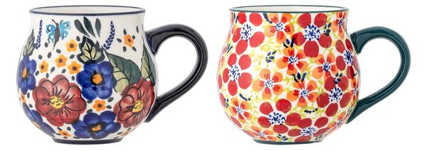Agyagkerámia bögre szett 2 db-os 330 ml Florist – Bloomingville