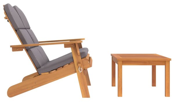 2 részes tömör akácfa kerti Adirondack ülőgarnitúra
