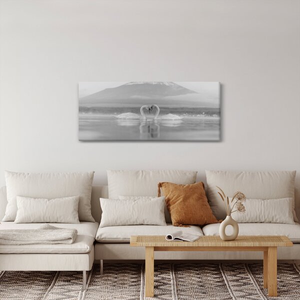 Kép - Szerelmes hattyúk (120x50 cm)