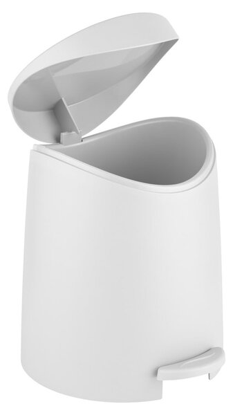 Fehér műanyag pedálos szemetes 3 l Portes – Allstar