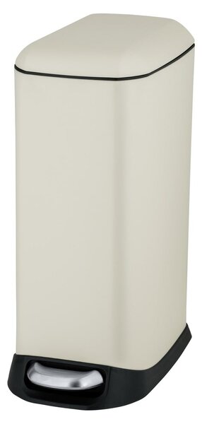 Krémszínű acél pedálos szemetes 20 l Design – Wenko
