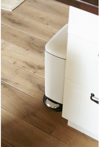 Krémszínű acél pedálos szemetes 12 l Design – Wenko