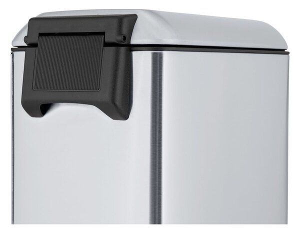 Ezüstszínű rozsdamentes acél pedálos szemetes 12 l Design – Wenko