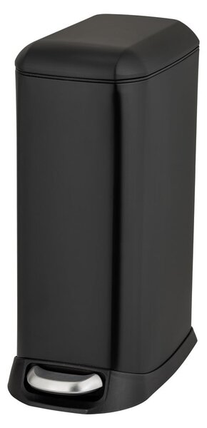 Matt fekete acél pedálos szemetes 20 l Design – Wenko