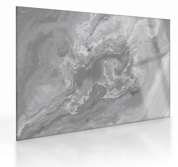 Üveg kép - Márvány fekete-fehérben (70x50 cm)