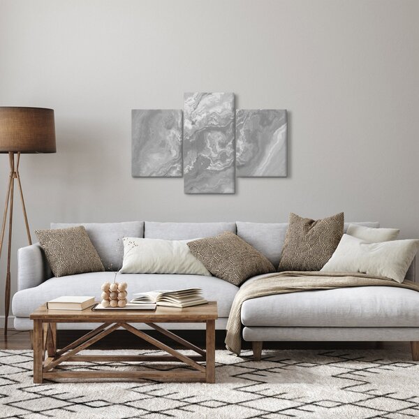 Kép - Márvány fekete-fehérben (90x60 cm)