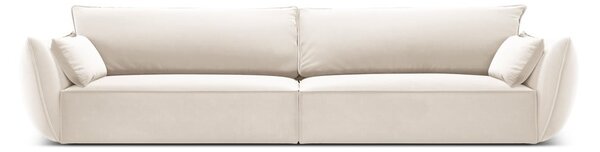 Bézs bársony kanapé 248 cm Vanda – Mazzini Sofas