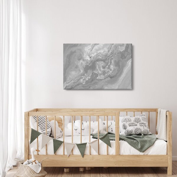 Kép - Márvány fekete-fehérben (90x60 cm)