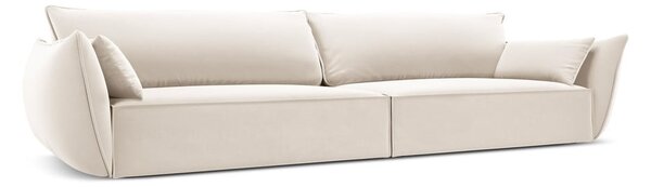 Bézs bársony kanapé 248 cm Vanda – Mazzini Sofas