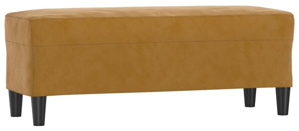 Barna bársony pad 100 x 35 x 41 cm