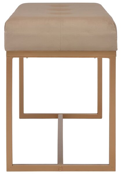 Bézsszínű bársonypad 80 cm