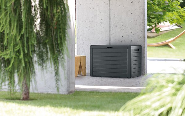 Woodebox Kerti Tárolóláda Antracit 585