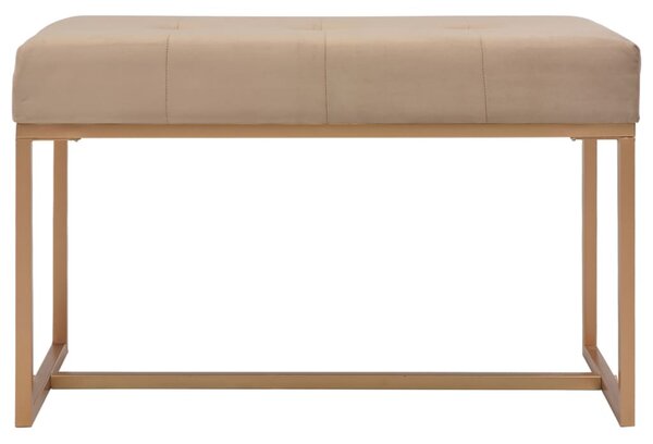 Bézsszínű bársonypad 80 cm