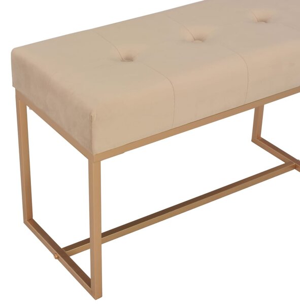 Bézsszínű bársonypad 80 cm