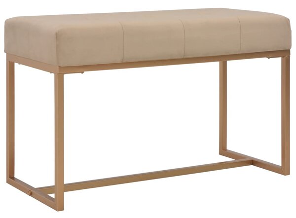 Bézsszínű bársonypad 80 cm