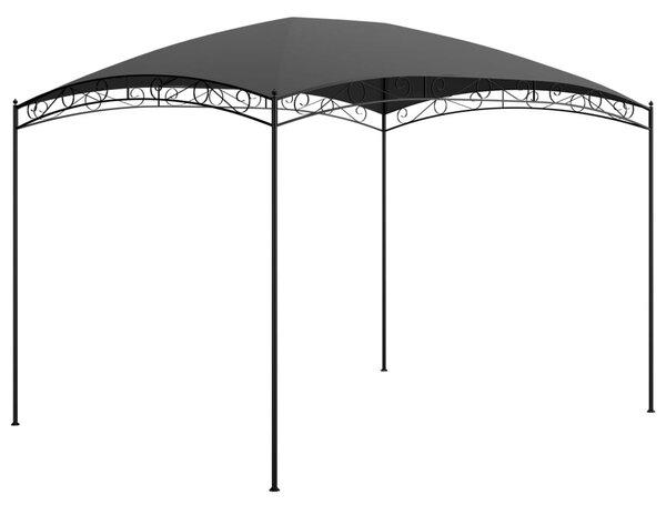 Antracitszürke pavilon 3 x 4 x 2,65 m 180 g/m²