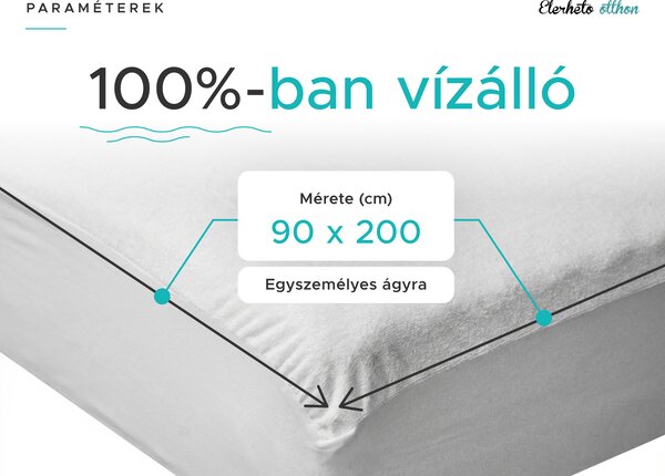 Vízálló frottír matracvédő GUARD 90 x 200 cm