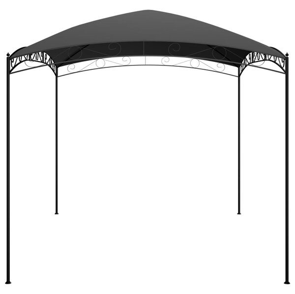 Antracitszürke pavilon 3 x 4 x 2,65 m 180 g/m²