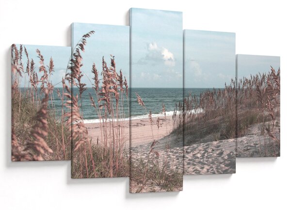 Kép - Rózsaszín strand (150x105 cm)