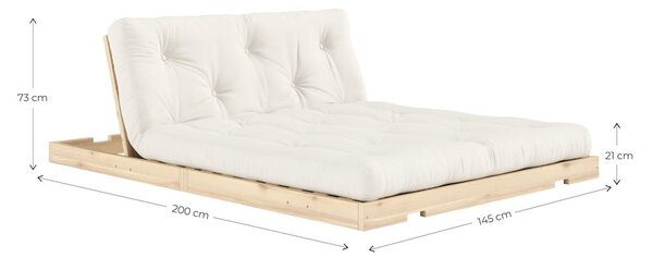 Bézs kinyitható kanapé 145 cm Flip – Karup Design