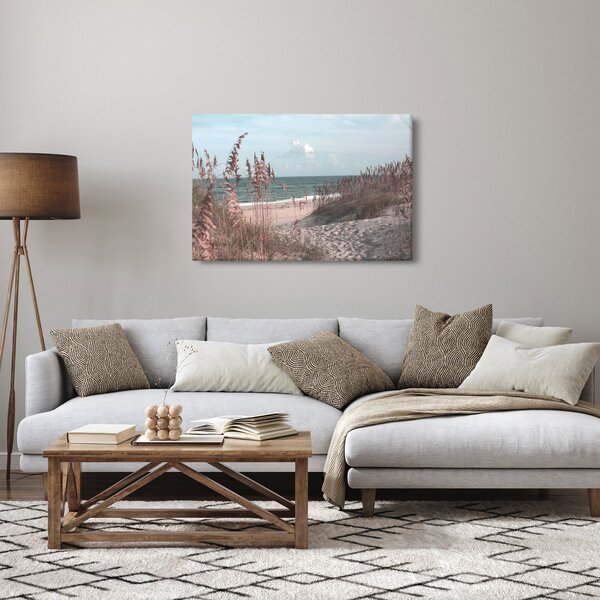 Kép - Rózsaszín strand (90x60 cm)