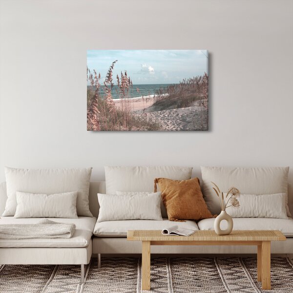 Kép - Rózsaszín strand (90x60 cm)