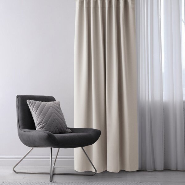 Bézs dimout (részleges sötétítő) függöny 140x270 cm Kierra – Restilo