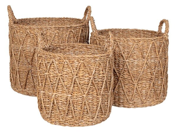 Tengerifű tárolókosár szett 3 db-os ø 32x30 cm Krabi – House Nordic
