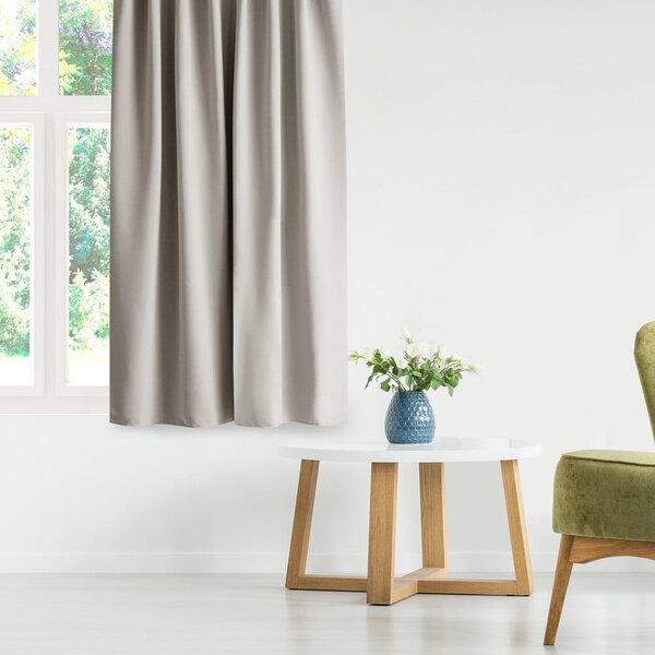 Bézs dimout (részleges sötétítő) függöny 140x270 cm Kierra – Restilo