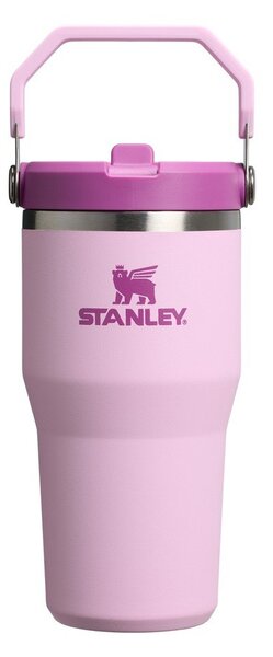 Rózsaszín rozsdamentes acél termosz 600 ml IceFlow™ Flip Straw 2.0 Cherry Blossom – Stanley