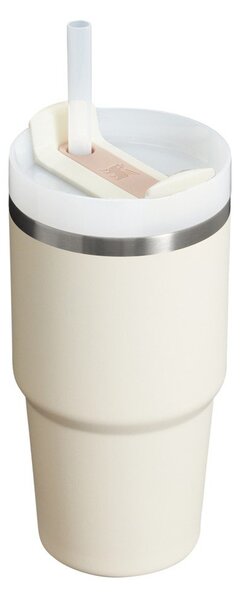 Krémszínű rozsdamentes acél termosz szívószállal 600 ml Quencher H2.0 FlowState Tumbler Cream – Stanley