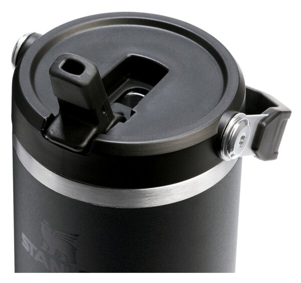 Fekete rozsdamentes acél termosz 890 ml IceFlow™ Flip Straw 2.0 Tumbler Black – Stanley