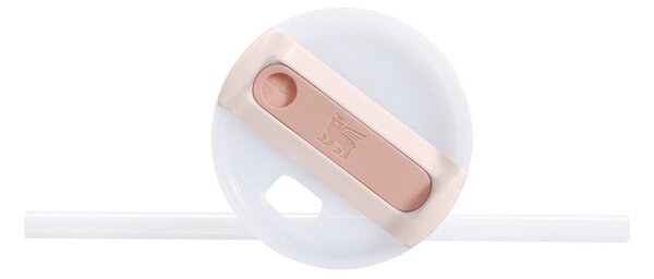 Világos rózsaszín rozsdamentes acél termosz szívószállal 600 ml Quencher H2.0 FlowState Tumbler Rose Quartz – Stanley