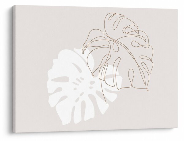 Kép - Line art monstera N⁰2 (70x50 cm)